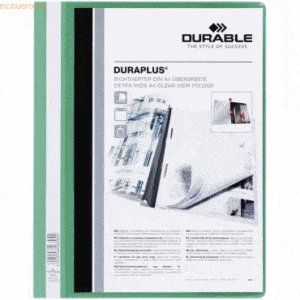 Durable Angebotshefter Duraplus A4 mit Sichttasche Folie grün
