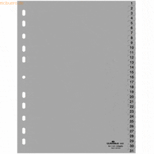 Durable Register A4 1-31 PP grau