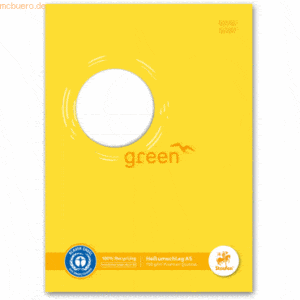 Staufen Heftumschlag Green Karton 150g/qm A5 gelb