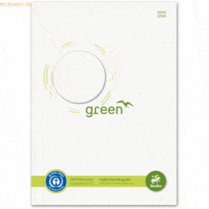 Staufen Heftumschlag Green Karton 150g/qm A4 weiß