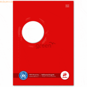 Staufen Heftumschlag Green Karton 150g/qm A4 rot
