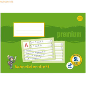 2 x Staufen Schreiblernheft Premium A4 liniert Lineatur SL 16 Blatt fa