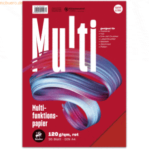 Staufen Multifunktionspapier A4 120g/qm VE=35 Blatt intensiv rot