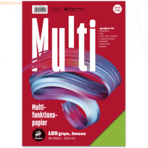 Staufen Multifunktionspapier A4 120g/qm VE=35 Blatt limone