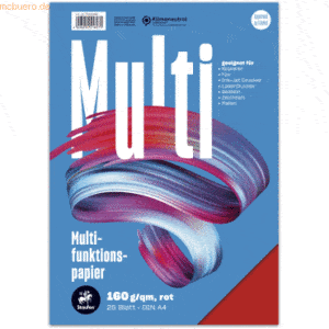 Staufen Multifunktionspapier A4 160g/qm VE=25 Blatt intensiv rot