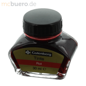 Gutenberg Füllhaltertinte 30ml rot