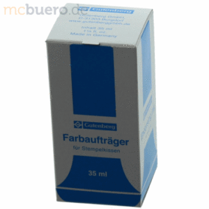 Gutenberg Stempelfarbe ohne Öl 35ml blau