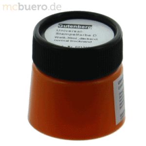 Gutenberg Stempelfarbe Universal D 30ml weiß