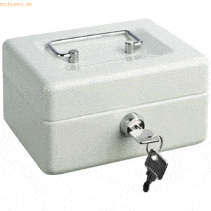 Alco Geldkassette Stahlblech mit Schloss 310x225x75mm weiß