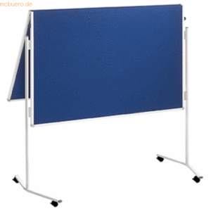 Franken Moderationstafel ECO 120 x 150 cm blau/Filz