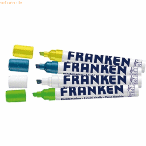 Franken Kreidemarker 2-5mm Leuchtfarben VE=4 Stück sortiert