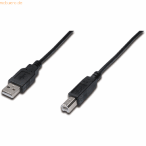 Assmann ASSMANN USB 2.0 Kabel Typ A-B 5.0m USB 2.0 konform sw.