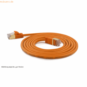 wantec wantecWire Patchkabel CAT7 extradünn SSTP orange 3