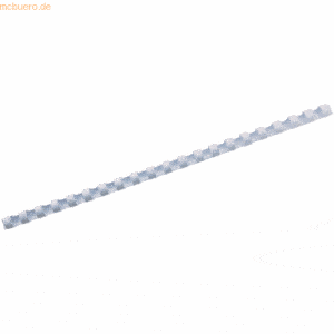GBC Plastikbinderücken 12mm 21 Ringe weiß VE=100 Stück