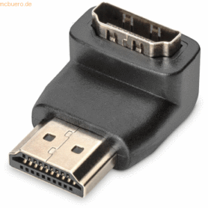 Assmann DIGITUS HDMI Adapter Typ A 90ø gewinkelt St/Bu UltraHD schwarz