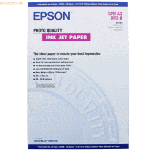 Epson Inkjetpapier Epson S041069 A3+ 102g/qm Fotoqualität VE=100 Blatt