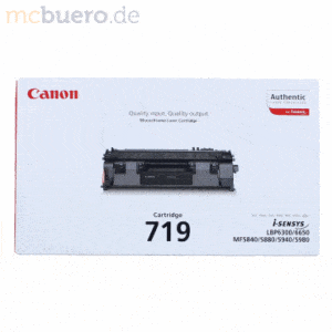 Canon Toner Canon 719 schwarz 2100 Seiten