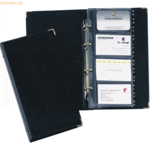 Durable Visitenkartenringbuch Visifix schwarz