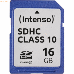 Intenso International Intenso 16GB SDHC Class 10 Secure Digital Card