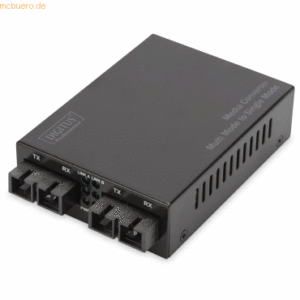 Assmann DIGITUS Fast Ethernet MM/SM Medienkonverter SC/SC