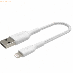 Belkin Belkin Lightning Lade/Sync Kabel ummantelt mfi 15cm weiß