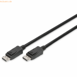 Assmann ASSMANN DisplayPort Kabel DP 2.0m Verriegelung Ultra HD 8K sw.