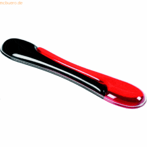 Acco Gel-Handgelenkauflagen für die Tastatur 520 x 100 x 35mm rot/schw