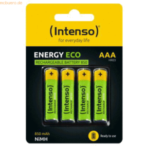 Intenso International Intenso Batteries Rechargeable Eco AAA HR03 850m
