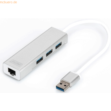 Assmann DIGITUS USB 3.0 3-Port Hub & Gigabit LAN-Adapter
