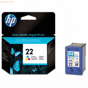 Hewlett Packard HP Tintenpatrone Nr. 22 C9352AE Tri-colour (ca. 165 Se