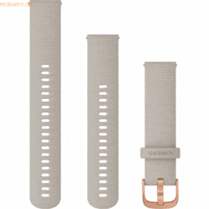 Garmin Garmin Ersatzarmband 20mm Silikon Sandfarbe/Rosegold Schnalle