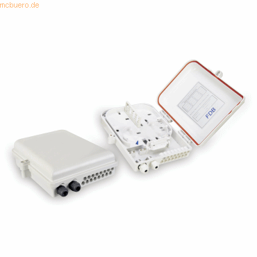 Assmann Outdoor FTTH Box für 16 Kabel und 16x LC/DX oder 16x SC/SX