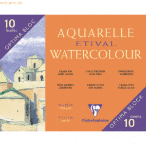 4 x Clairefontaine Aquarellblock 24x30cm 300g fein