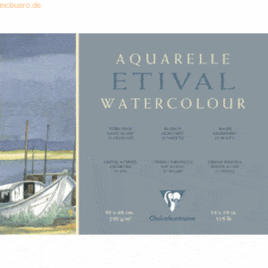 4 x Clairefontaine Aquarellblock 24x30cm 250g rau