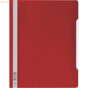 50 x Durable Sichthefter A4+ PVC-Hartfolie rot