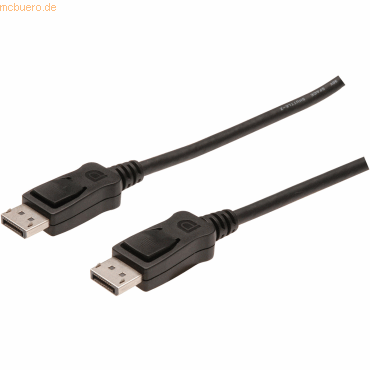 Assmann ASSMANN DisplayPort Kabel DP 3.0m Verriegelung DP 1.1a sw.