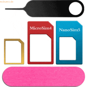 Beafon felixx SIM Adapter - microSIM NanoSIM 5-in-1 SET