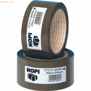 Nopi Packband PP 50mm x 66m braun