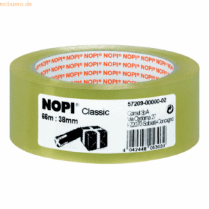 Nopi Packband 38mmx66m transparent