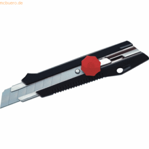 Ecobra Cutter Klinge 18mm schwarz/rot Metallführung