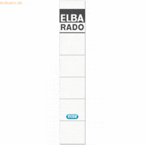 Elba Ordnerrückenschild für Elba selbstklebend kurz/schmal VE=10 Stück
