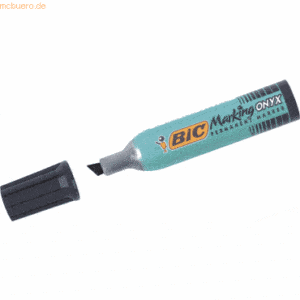 Bic Permanentmarker Marking Onyx Keilspitze schwarz