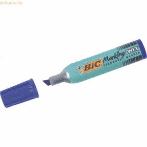 Bic Permanentmarker Marking Onyx Keilspitze blau