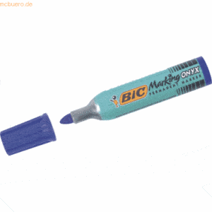 Bic Permanentmarker Marking Onyx Rundspitze blau