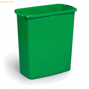 6 x Durable Abfallbehälter Durabin 60l grün