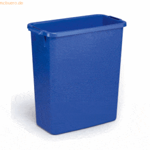 6 x Durable Abfallbehälter Durabin 60l blau