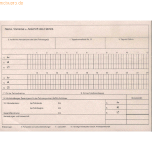 RNK Formularbuch Kontrollbuch-Tageskontrollblätter für Fahrpersonal