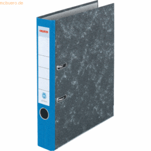 Herlitz Ordner A4 maX.file nature Wolkenmarmor 50mm blau