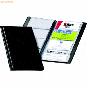 Durable Visitenkartenbuch Visifix 253x115mm schwarz