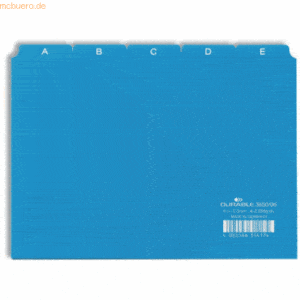 Durable Leitregister A-Z A5quer PP 25-teilig blau